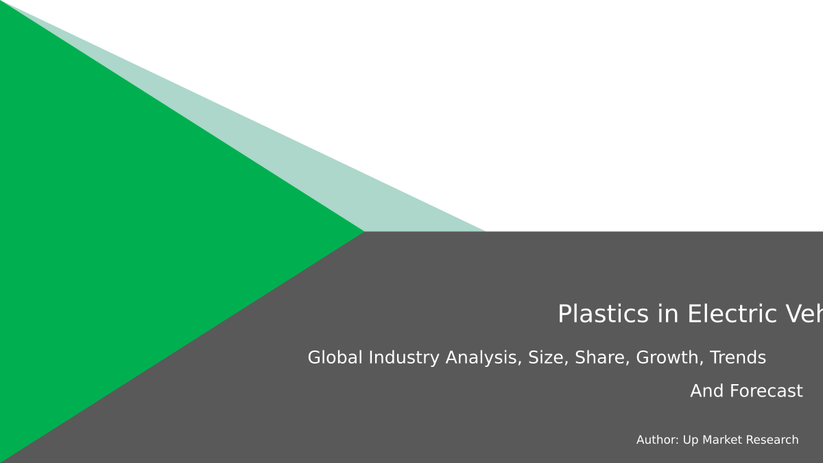 Plastics in Electric Vehicles Market Report Global Forecast To 2028